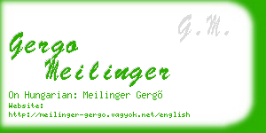 gergo meilinger business card